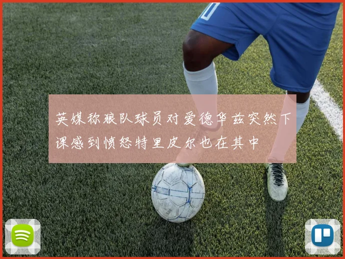 英媒称狼队球员对爱德华兹突然下课感到愤怒特里皮尔也在其中